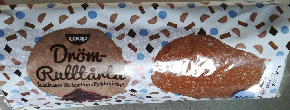 Drömrulltårta kakao & krämfyllning