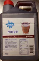 Coop X-tra Dryck med smak av röda bär