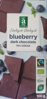 Blueberry dark chocolate 70% cocoa