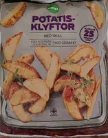Potatisklyftor med skal