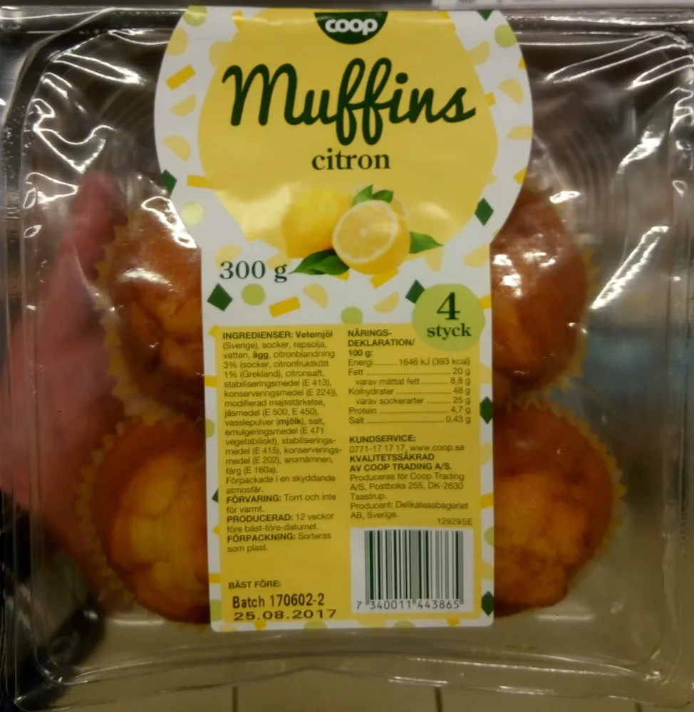 Coop Muffins citron