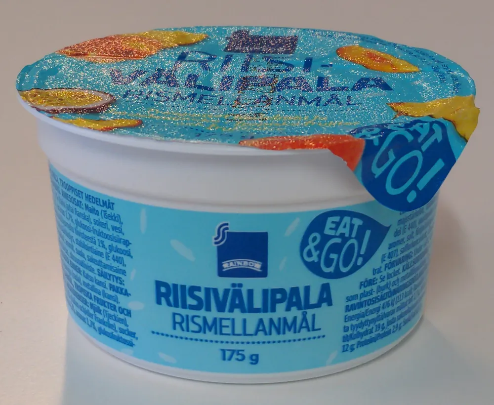 Riisivälipala trooppiset hedelmät
