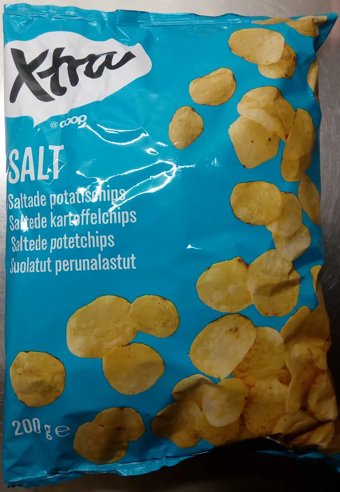 Coop X-tra Saltade potatischips