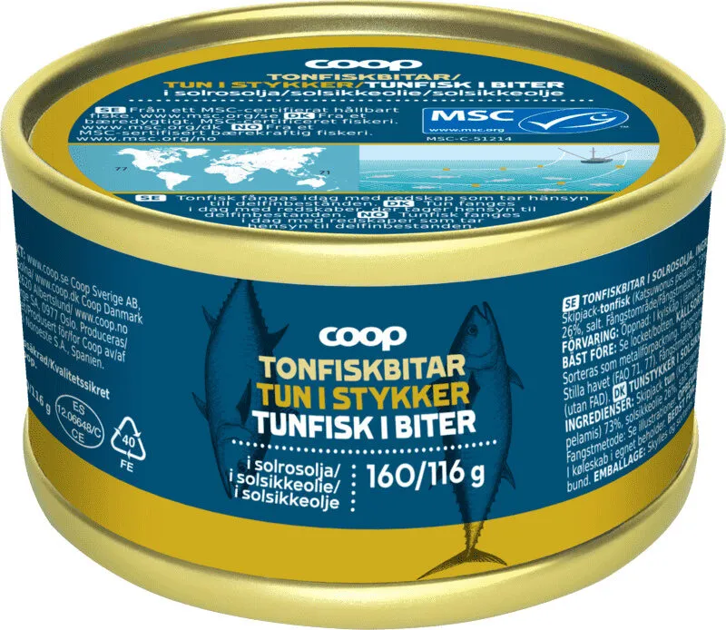 Coop Tunfisk i Olje Msc 160g