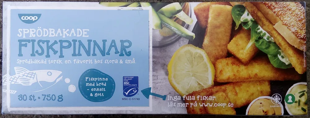 Coop Sprödbakade Fiskpinnar