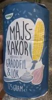 Majs kakor gräddfil & lök