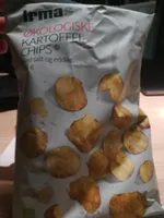 Økologiske kartoffel-chips