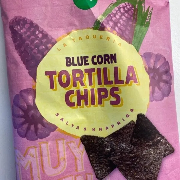 Blue corn tortilla chips