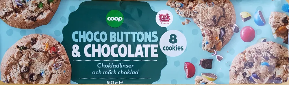 Choco Buttons & Chocolate Cookies