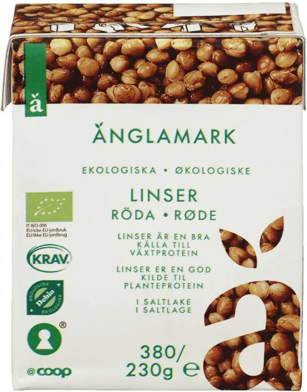 Änglamark Røde Linser 380g