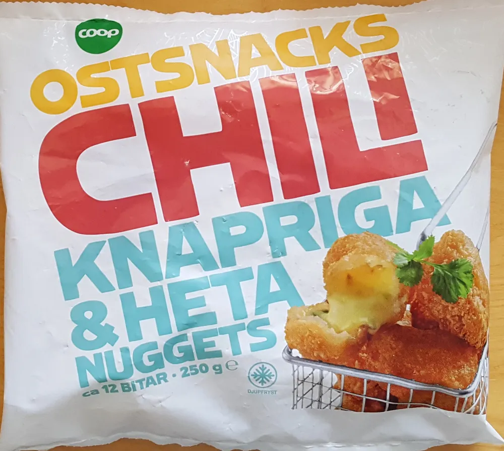 Ostsnacks chili - knapriga & heta nuggets