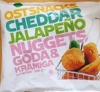 Ostsnacks Cheddar jalapeño nuggets - Goda & krämiga