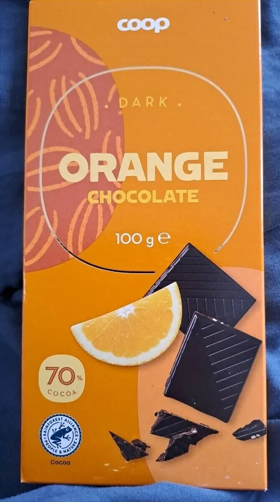 Mørk chokolade med appelsin