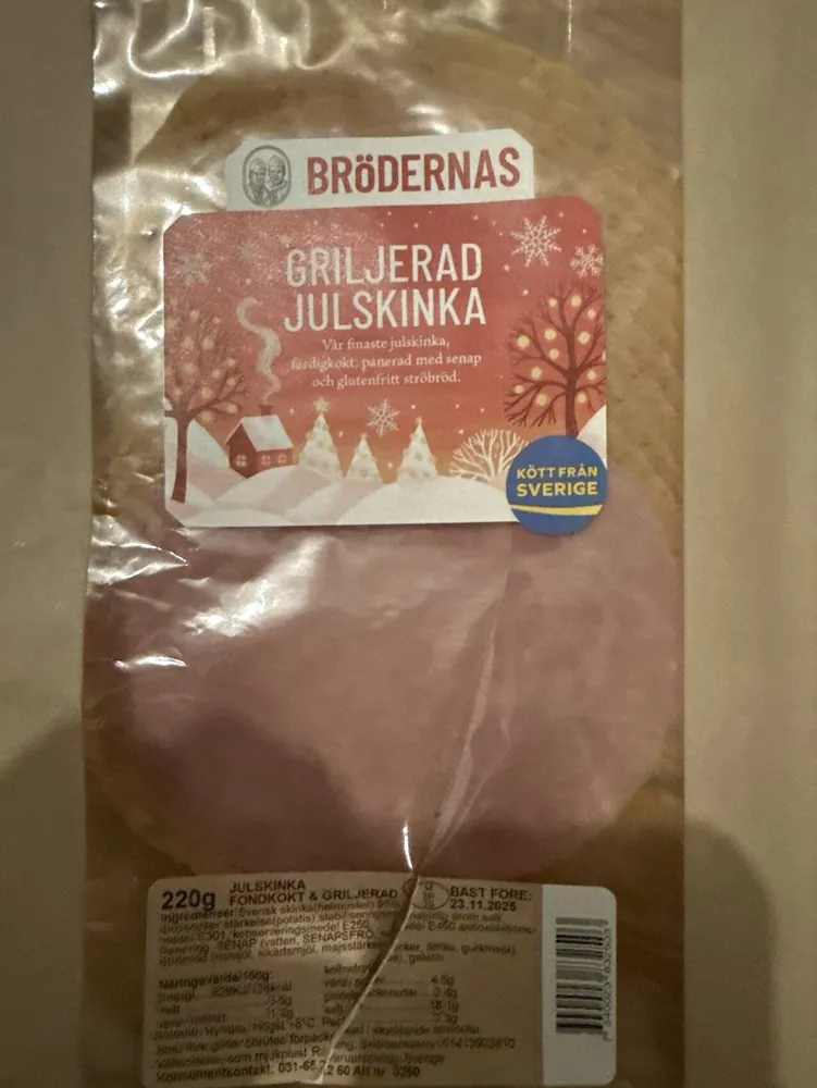 Griljerad Julskinka