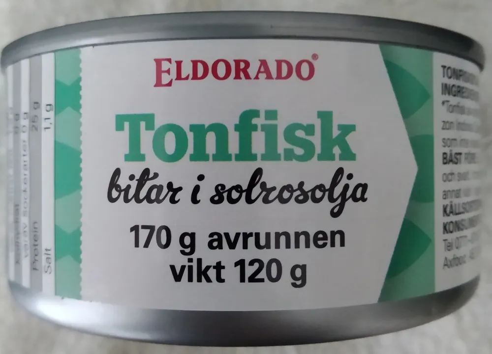 Tonfisk bitar i solrosolja