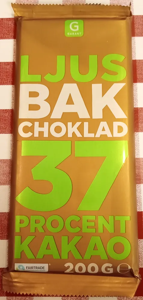 Garant Ljus bakchoklad 37 % kakao