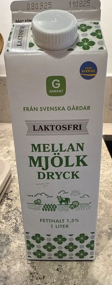 Laktosfri Mellanmjölk
