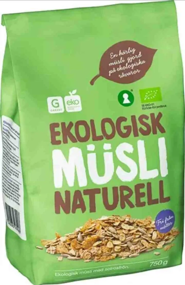 Ekologisk müsli naturell
