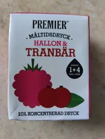 Måltidsdryck Hallon & Tranbär