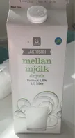 Mellan mjölk dryck