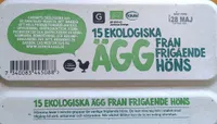 15 ekologiska ägg från frigående höns