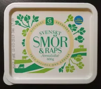 Bredbart normalsaltat smör & raps