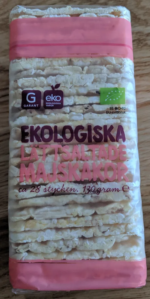 Ekologisk Lättsaltade Majskakor