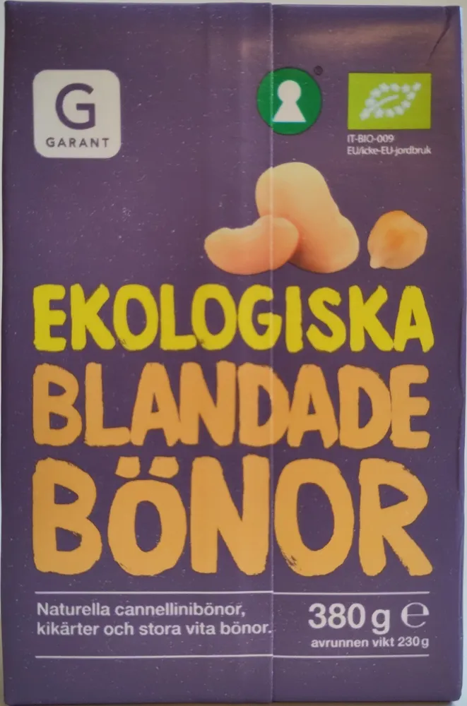 Ekologiska blandade bönor