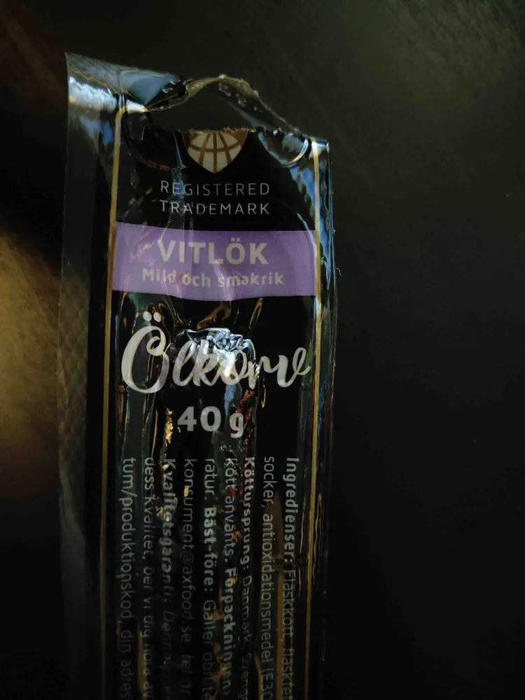Ölkorv (Vitlök)