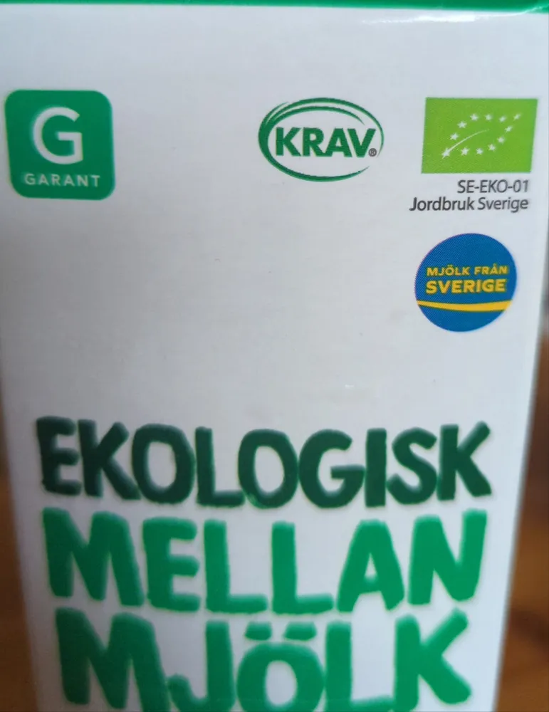 Ekologisk Mellan Mjölk