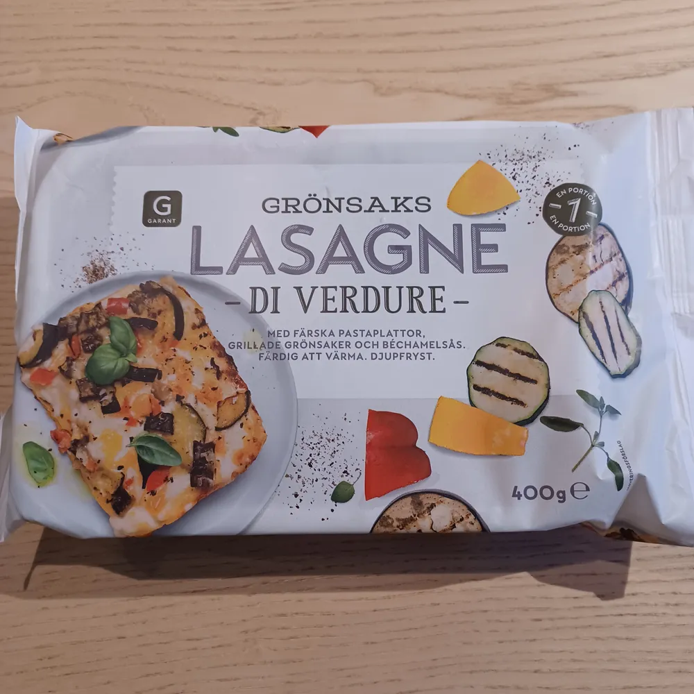 Grönsakslasagne di Verdure