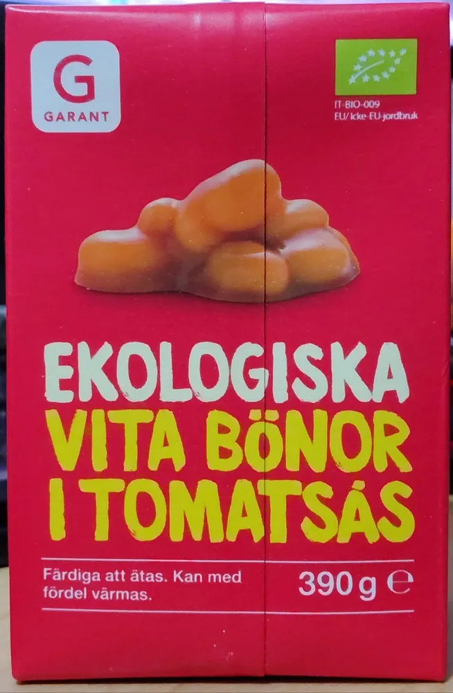 Ekologiska Vita Bönor I Tomatsås