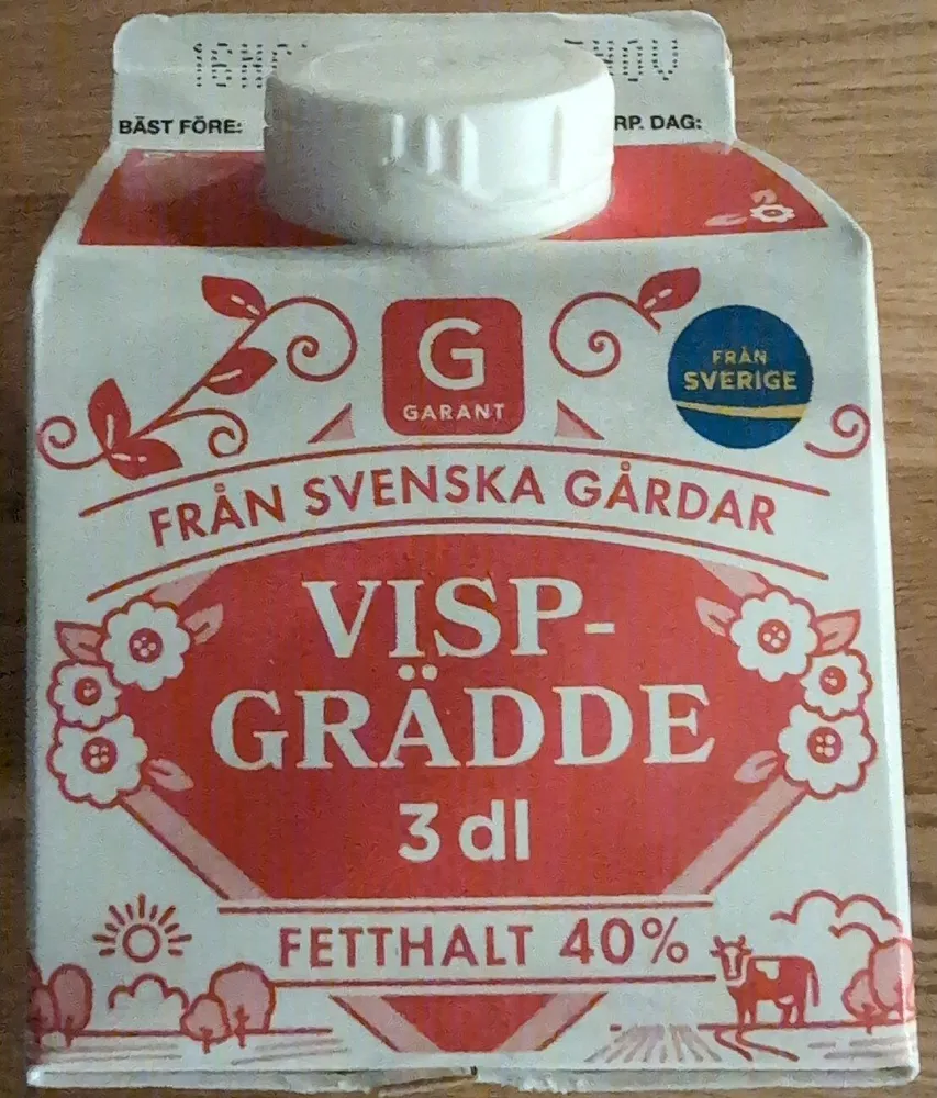 Vispgrädde 40%