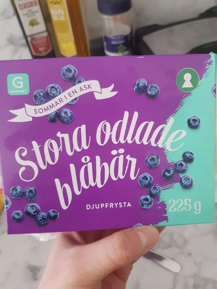Stora odlade blåbär