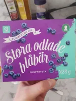 Stora odlade blåbär
