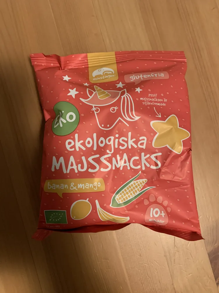 Ekologiska majssnacks banan & mango