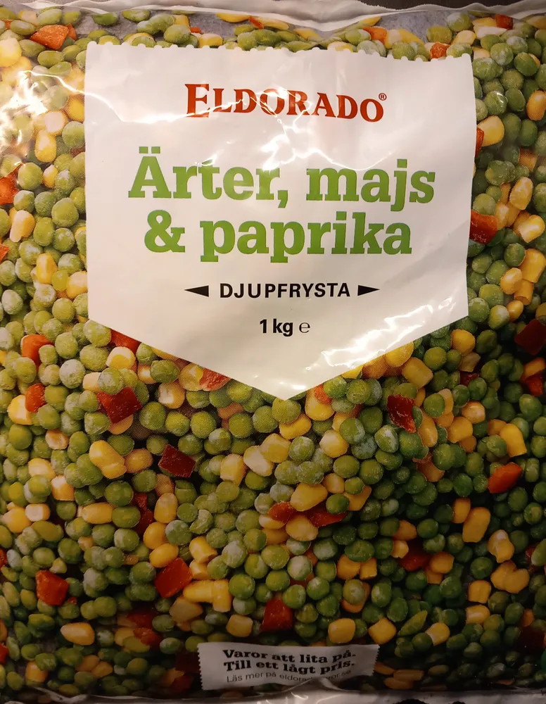 Ärter, majs & paprika