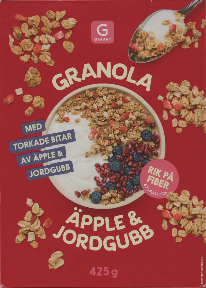 Granola äpple & jordgubb