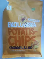 Ekologiska potatis-chips gräddfil & lök