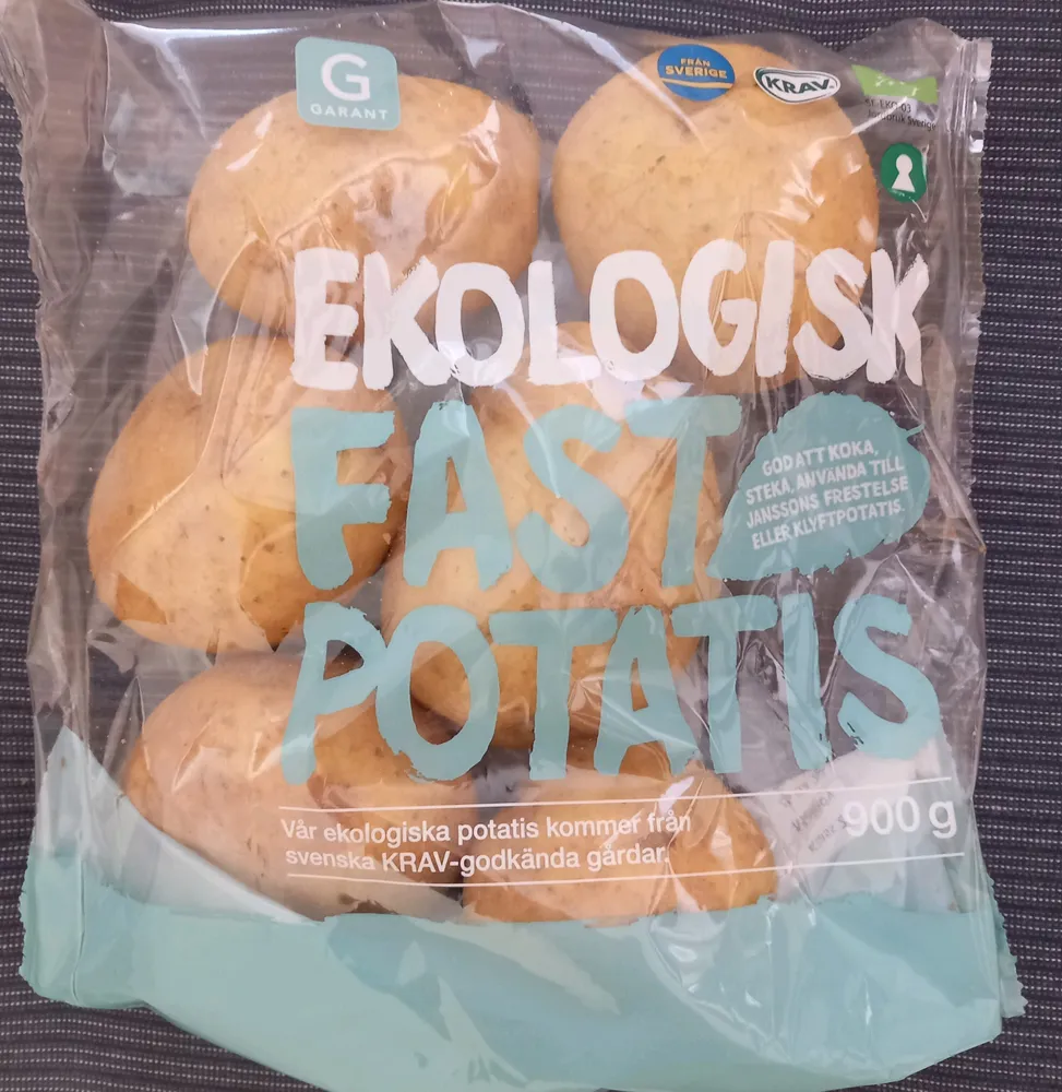 Ekologisk fast potatis