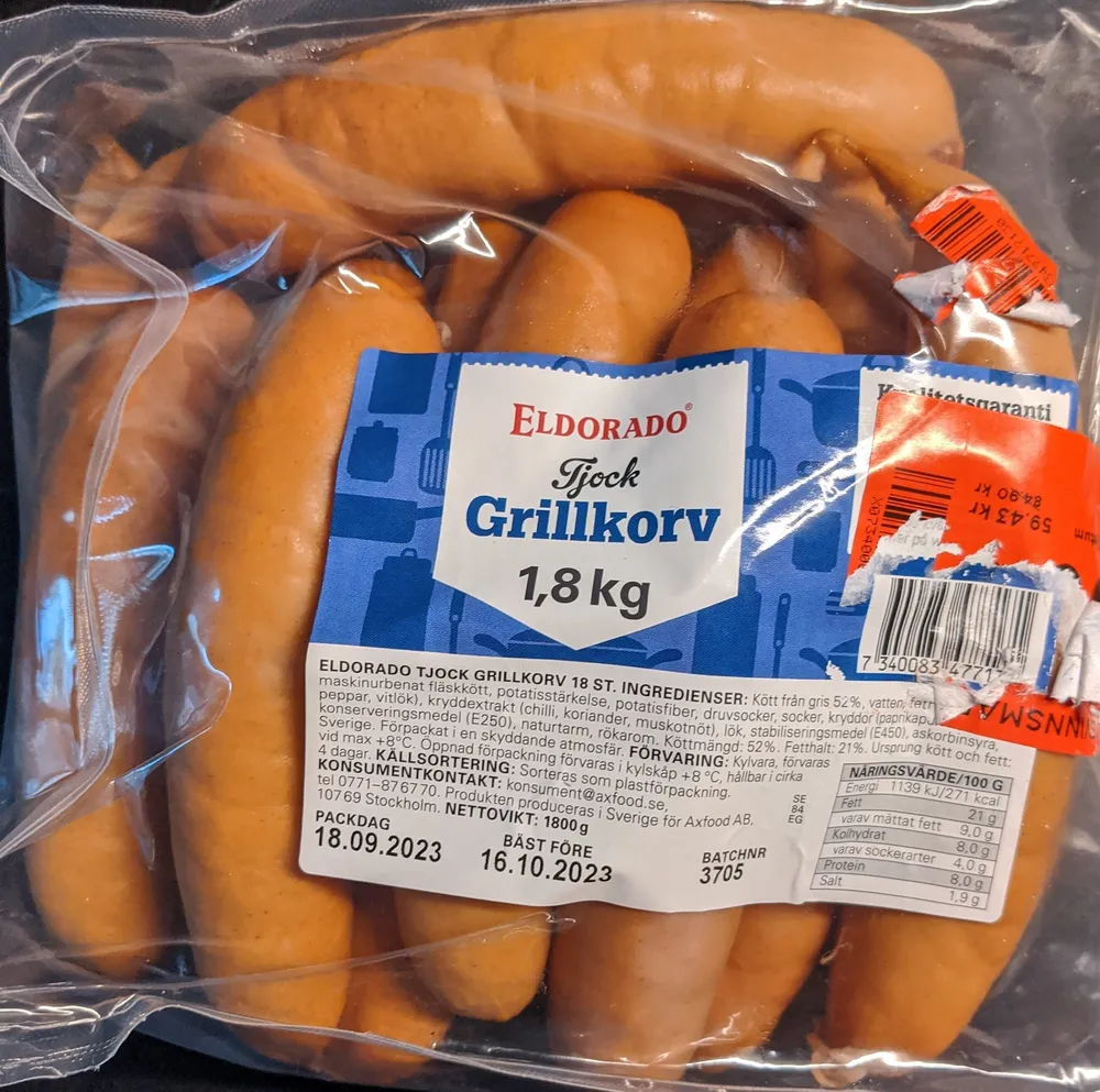 Tjjock Grillkorv