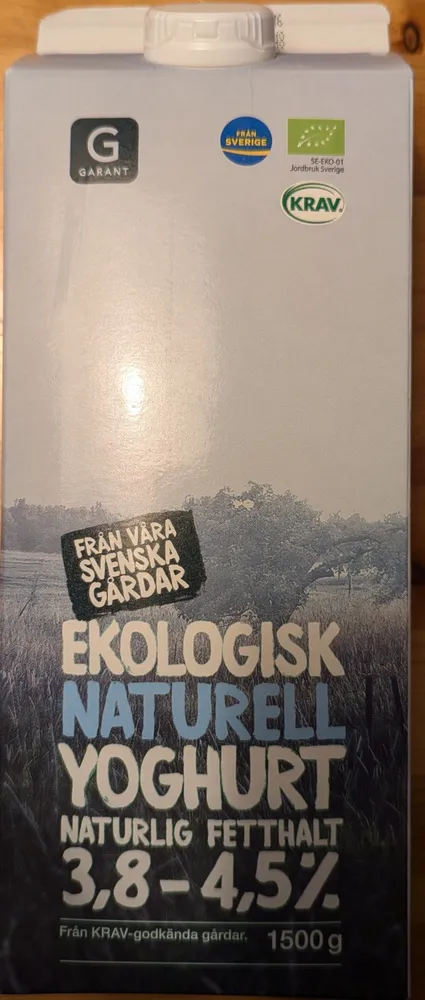 Ekologisk Yoghurt