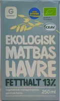 Ekologisk matbas havre, fetthalt 13%