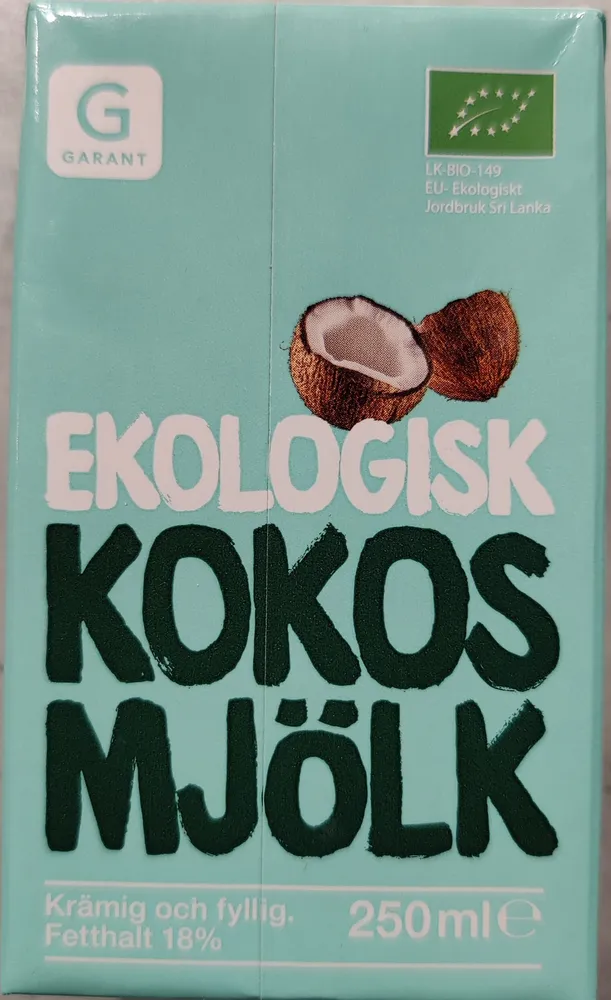 Ekologisk kokosmjölk
