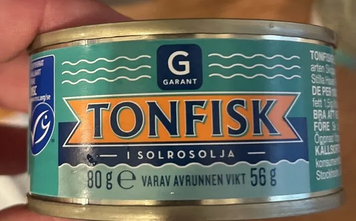Tonfisk i solrosolja