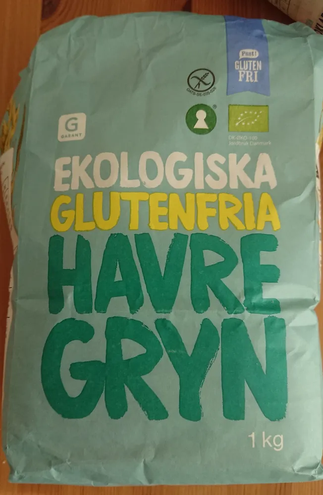 Ekologiska glutenfria havregryn