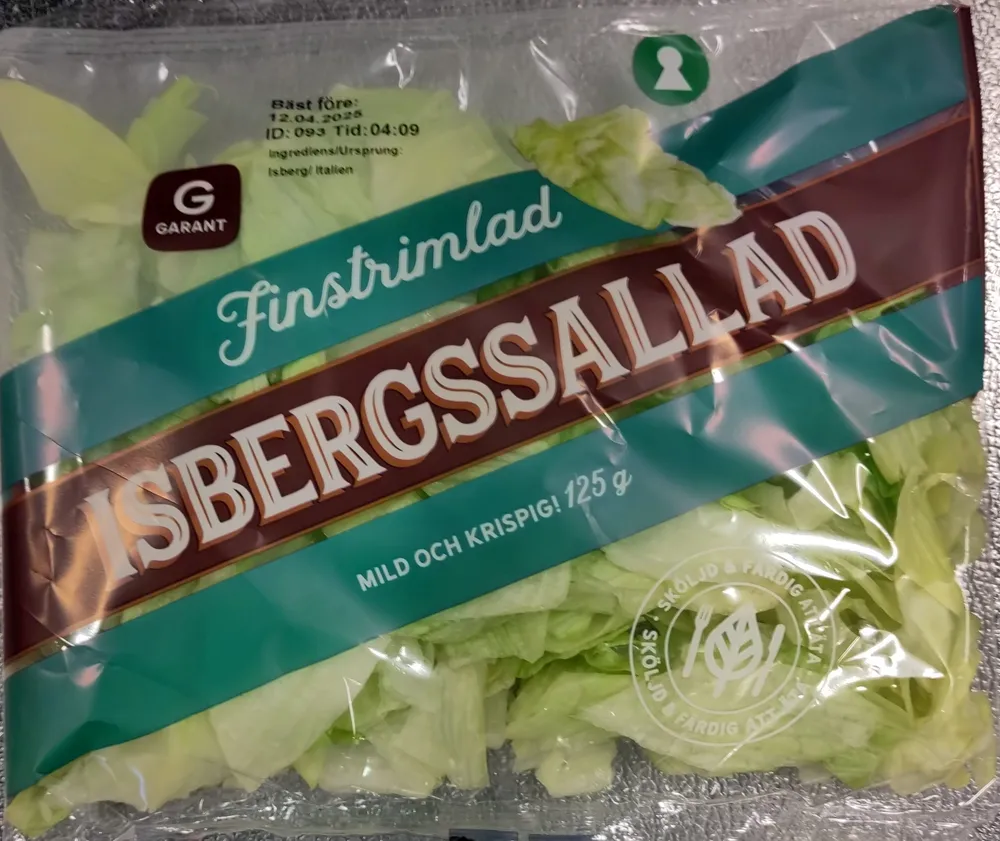 Finstrimlad isbergssallad