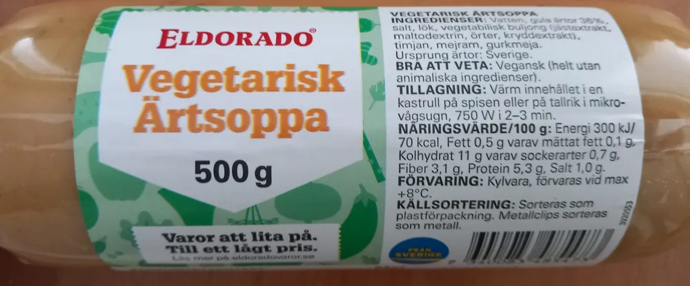 Vegetarisk Ärtsoppa