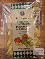 Vegansk tortelloni pomodoro & basilico