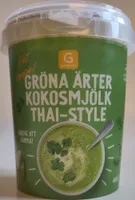 Gröna ärter kokosmjölk thai-style